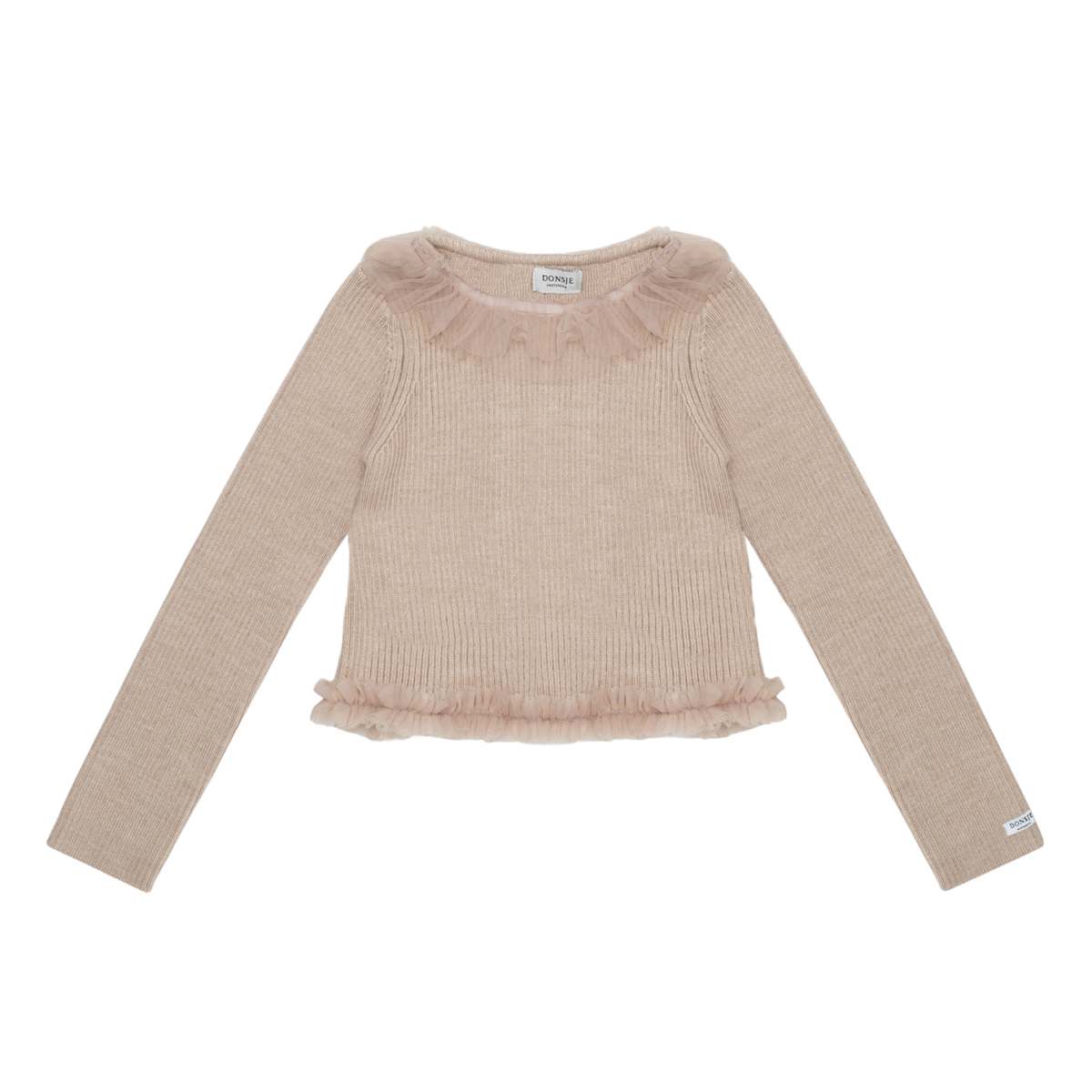 Donsje Girls Lavender Brown Sjami Top
