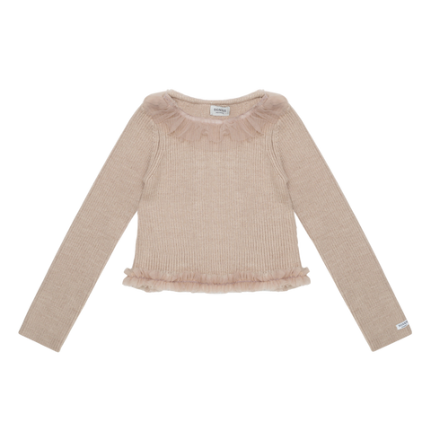 Donsje Girls Lavender Brown Sjami Top