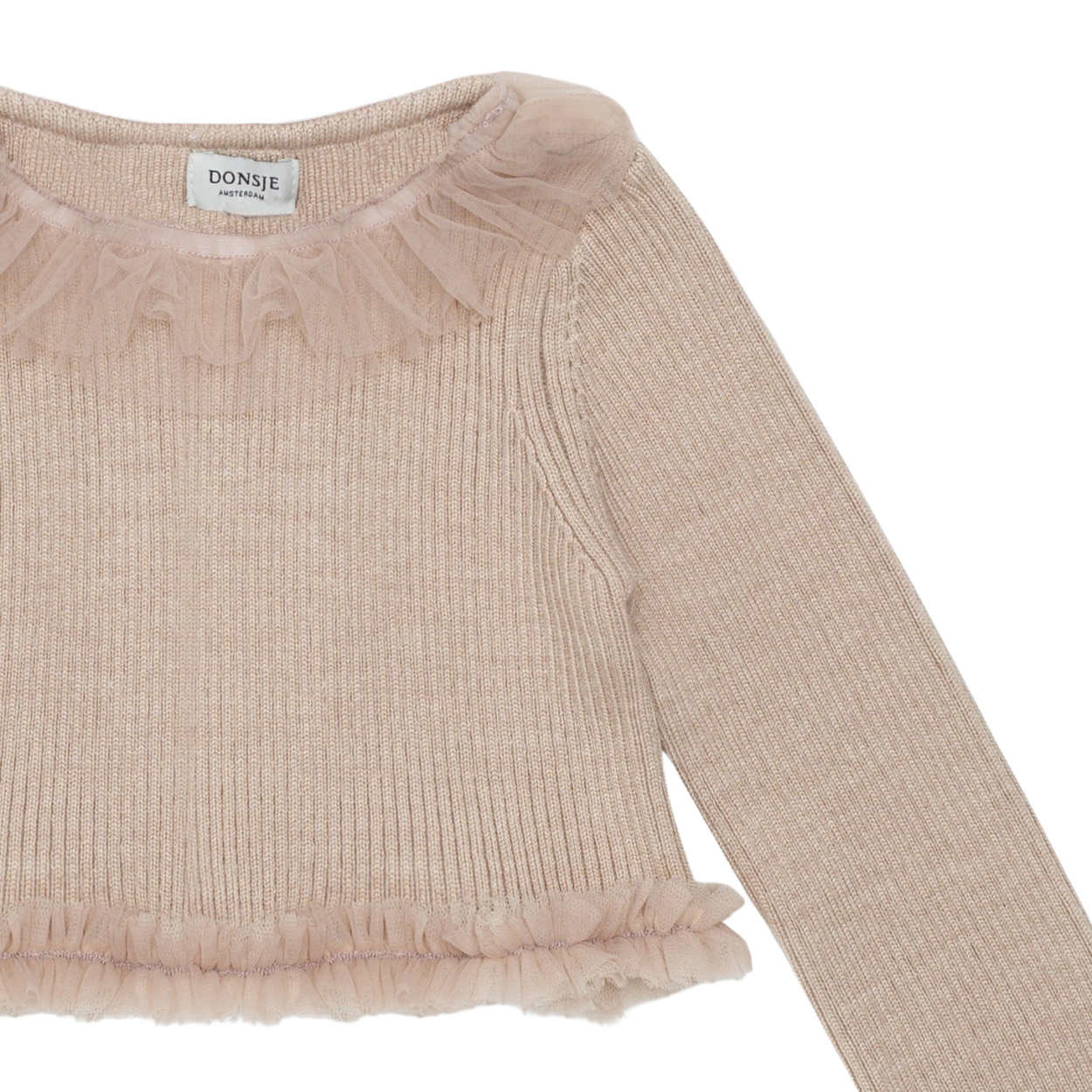 Donsje Girls Lavender Brown Sjami Top