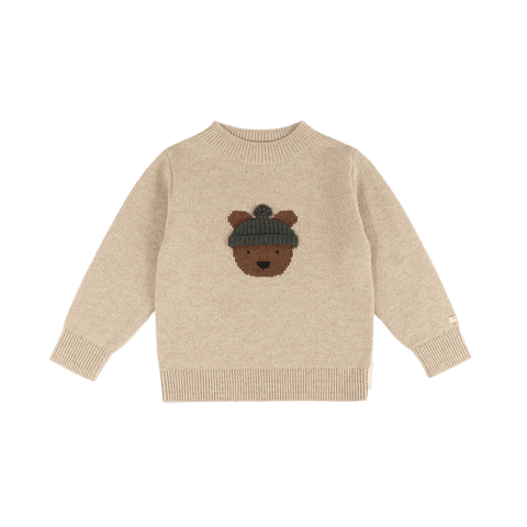 Donsje Boys Biscotti Melange Denn Bear Merino Wool Set