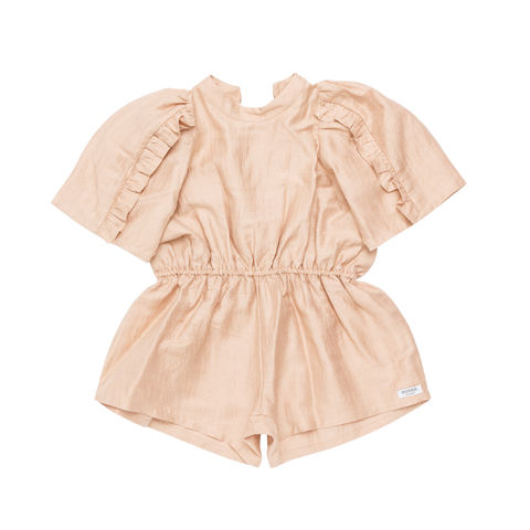 Donsje Girls Pale Pink Short Playsuit