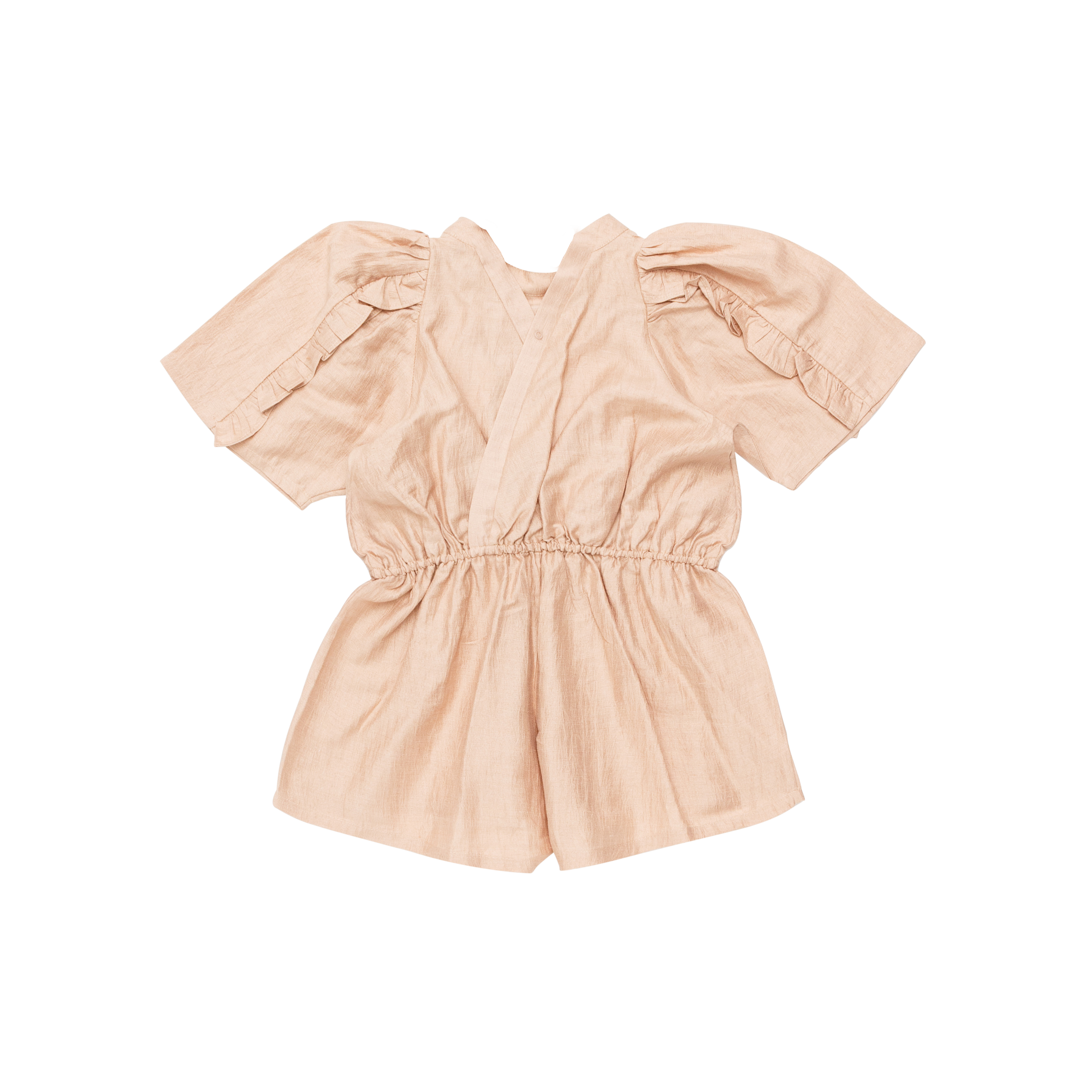 Donsje Girls Pale Pink Short Playsuit