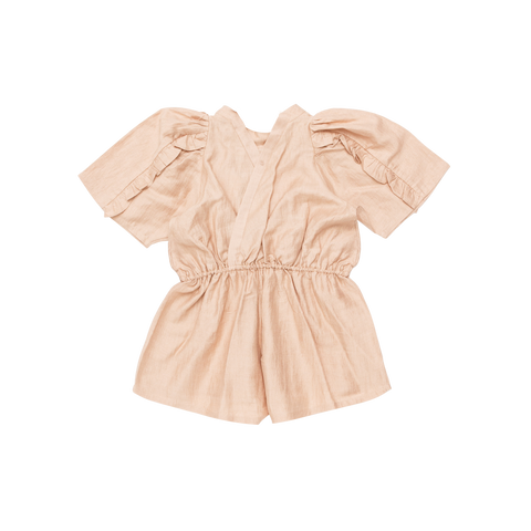 Donsje Girls Pale Pink Short Playsuit