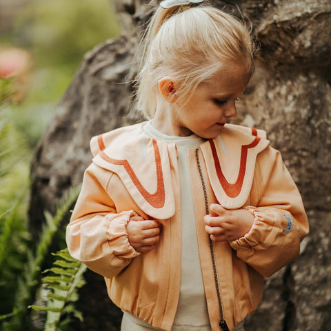 Donsje Girls Pink Linen Jacket