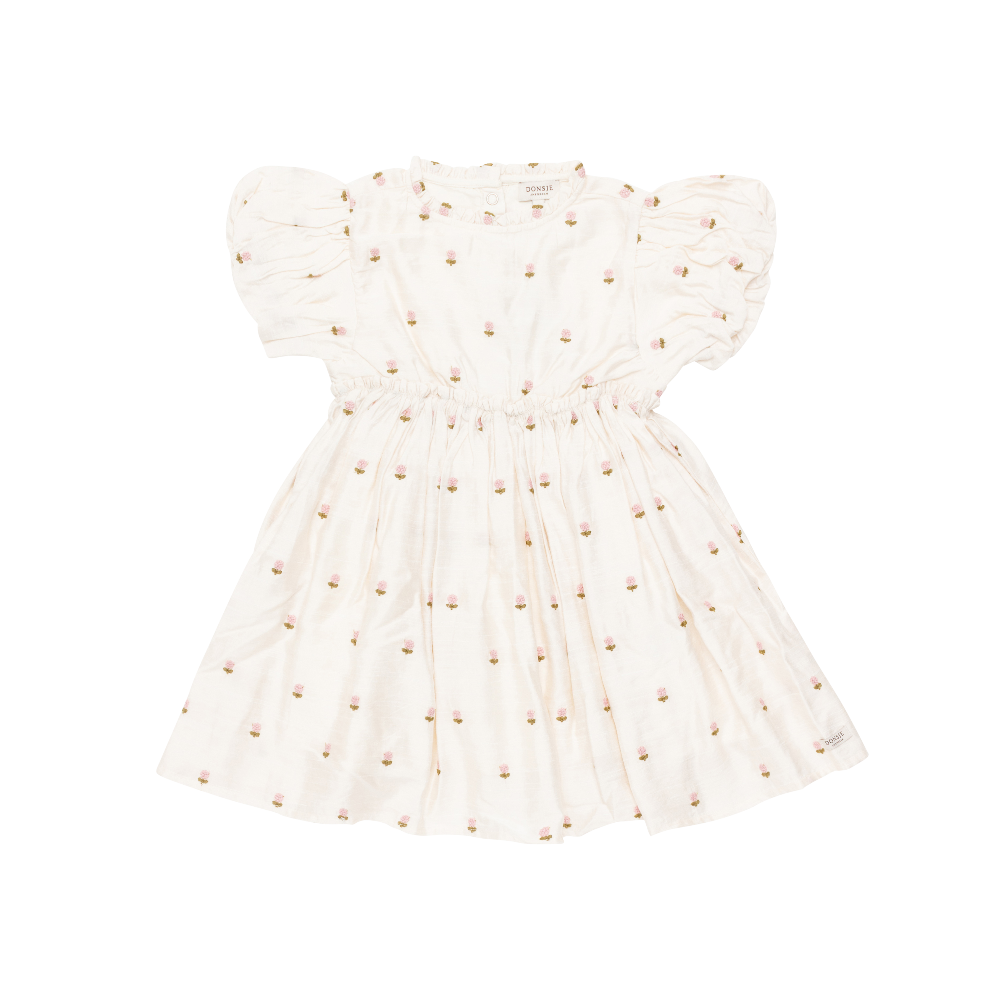 Donsje Girls Cream Rose Dress