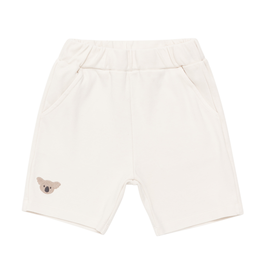 Boys Cream Koala Shorts