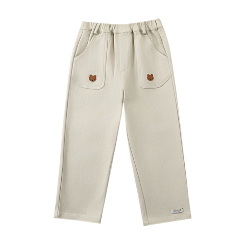 Donsje Boys Cream Bear Trousers