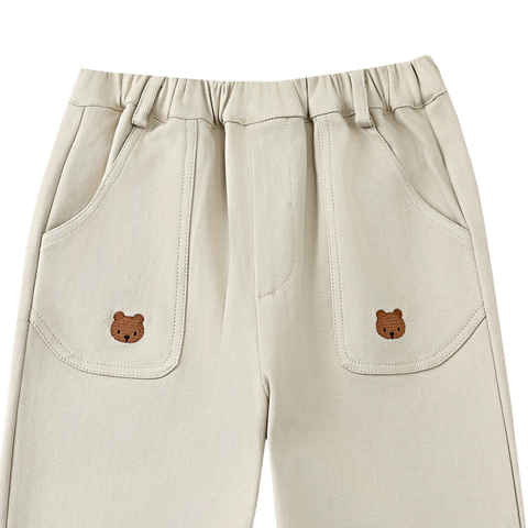 Donsje Boys Cream Bear Trousers