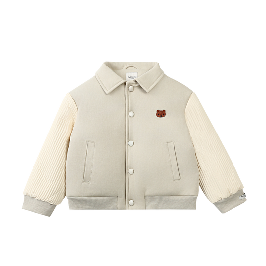 Boys Cream Bear Jacket