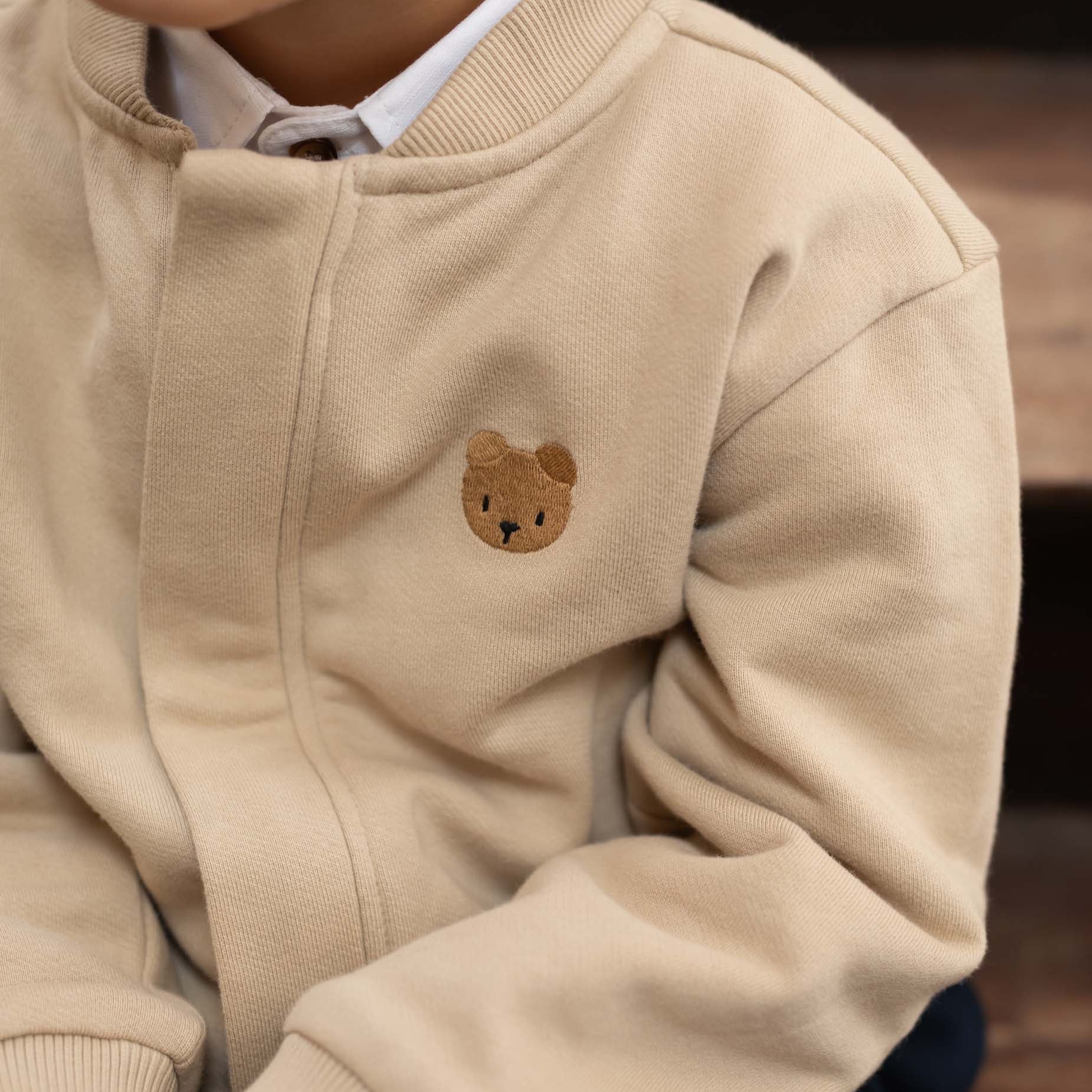 Donsje Boys Beige Bear Jacket