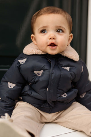 Donsje Boys Navy Marine Florus Koala Jacket