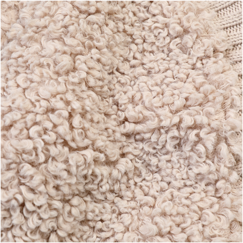 Donsje Unisex Taupe Teddy Olaan Cardigan