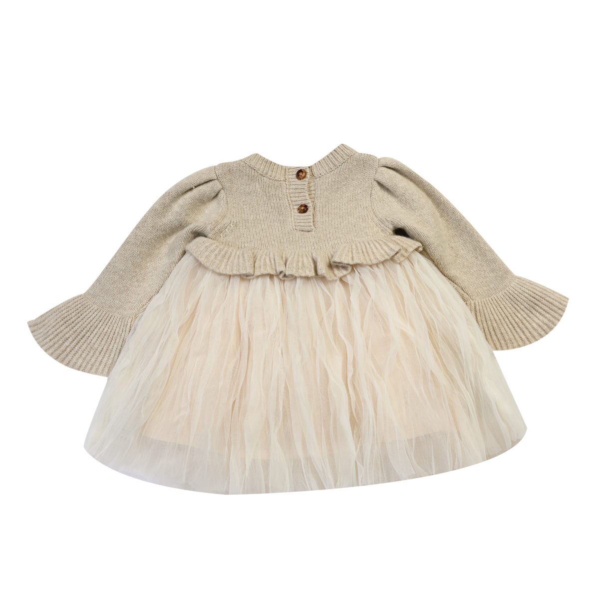 Donsje Girls Biscotti Melange Paulien Dress