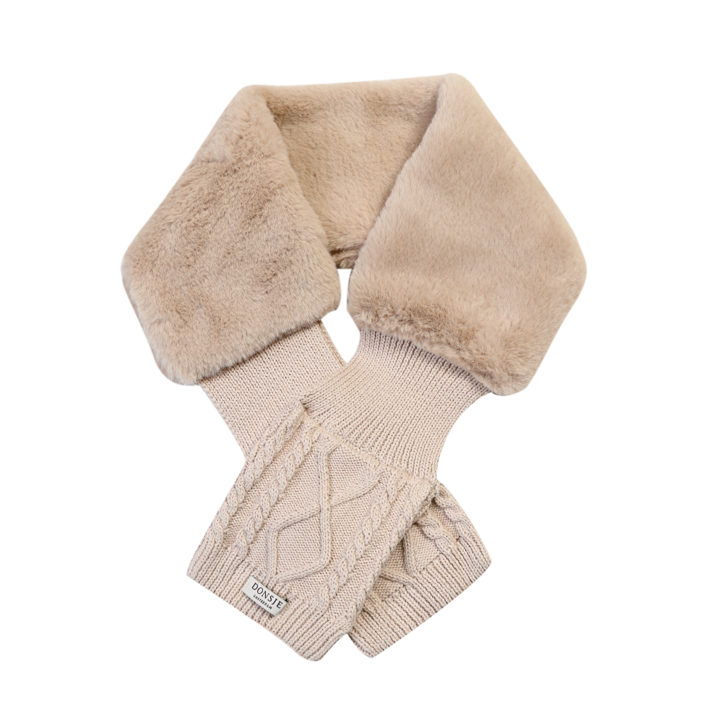 Donsje Girls Beige Teddy Ailssa Scarf