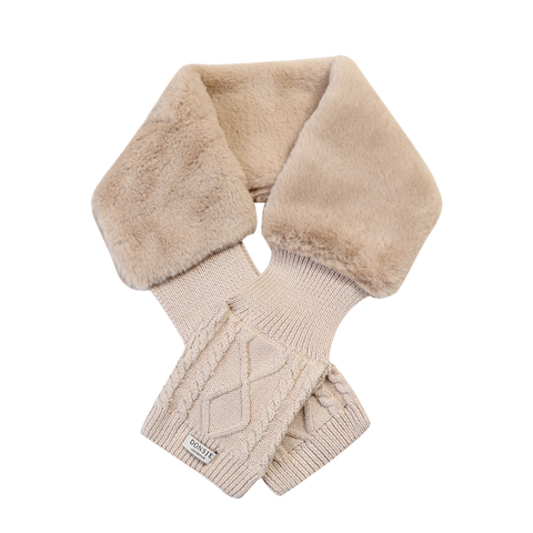 Donsje Girls Beige Teddy Ailssa Scarf