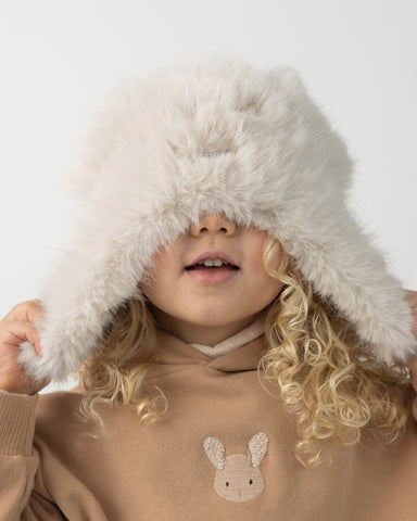 Donsje Girls White Sand Teddy Cathelijn Hat