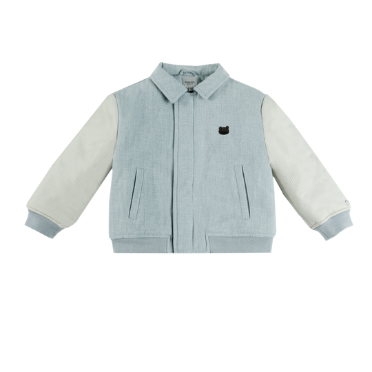 Boys Ice Blue Bear Bomber Jacket