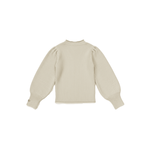 Donsje Girls Warm White Melange Ada Sweater