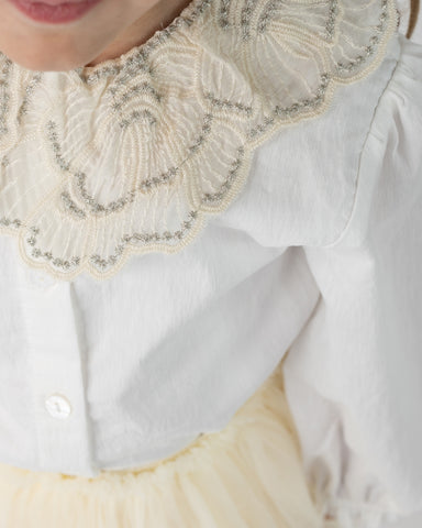 Girls Crispy White Kieke Blouse