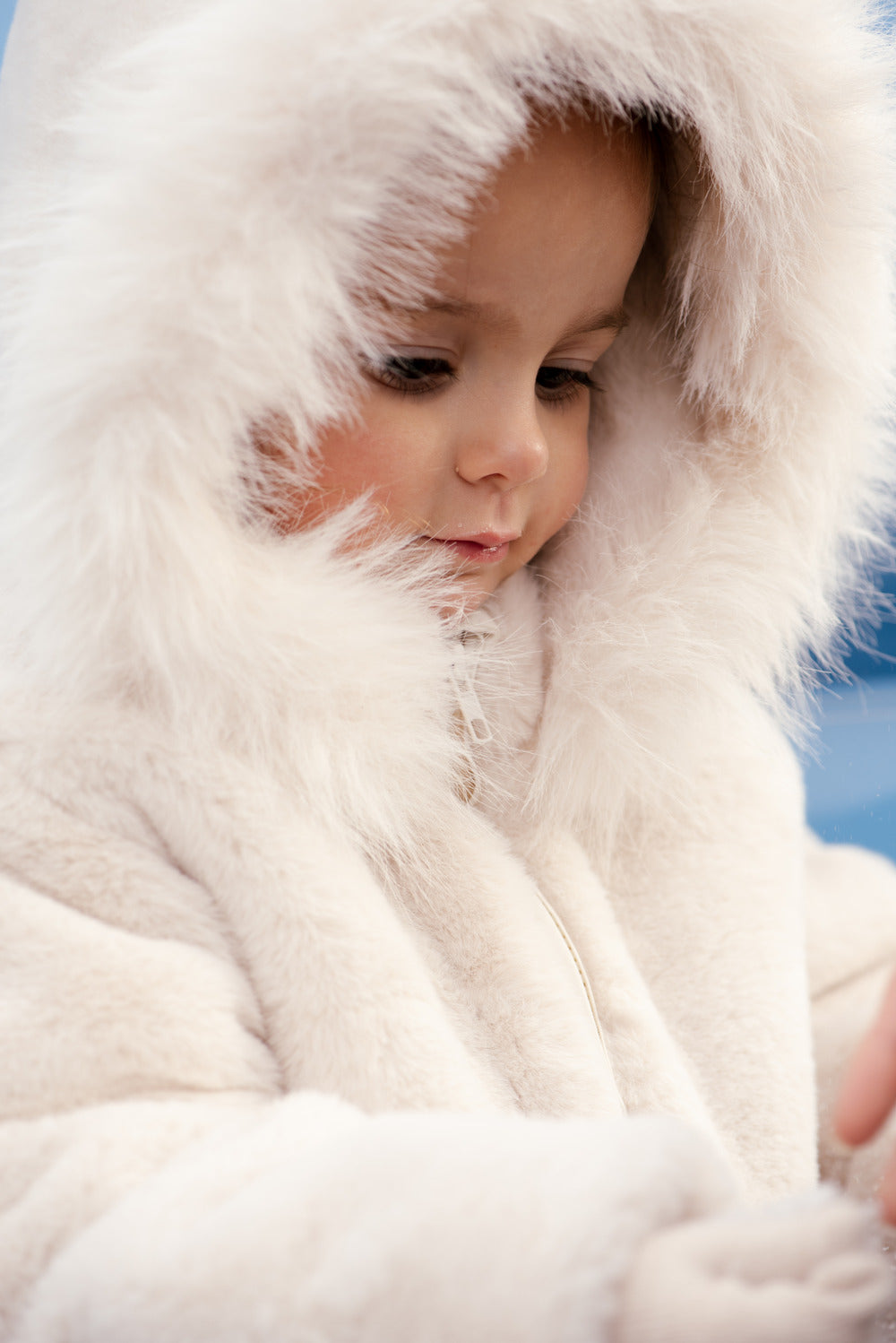 Donsje Girls Off White Teddy Marigolde Jacket
