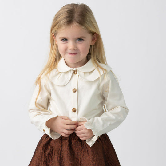 Girls Off White Nien Blouse
