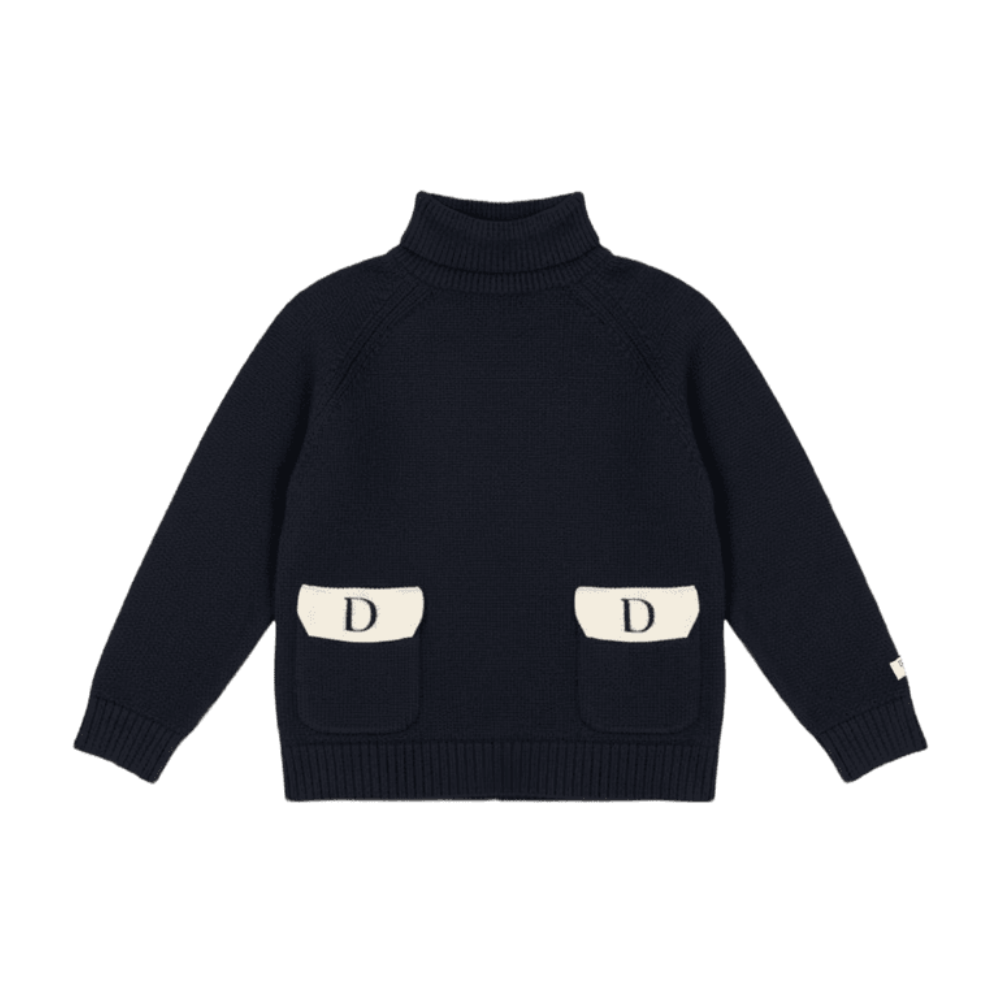 Donsje Boys Navy Marine Stenn Sweater