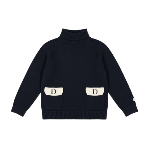 Donsje Boys Navy Marine Stenn Sweater