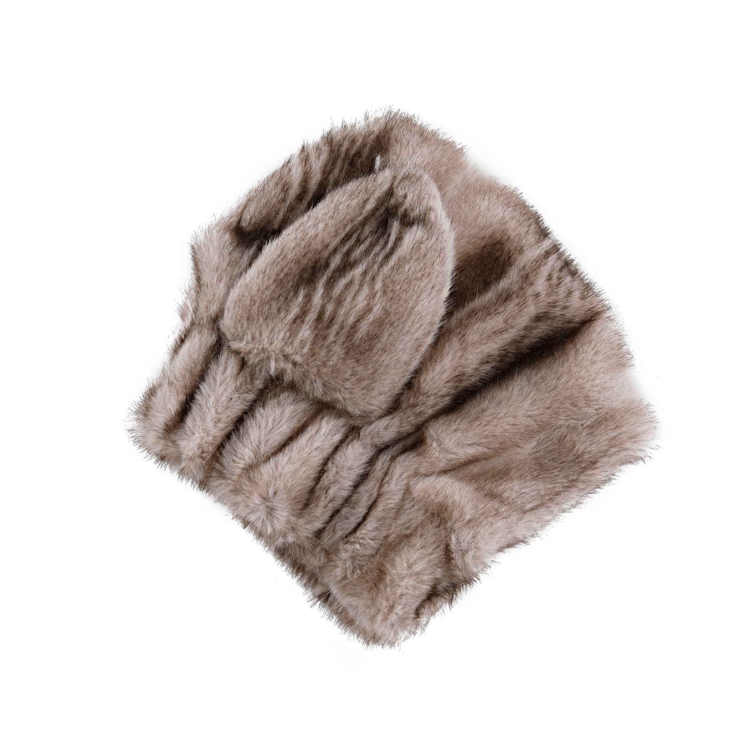 Donsje Girls Soft Taupe Striped Teddy Evangeline Hat