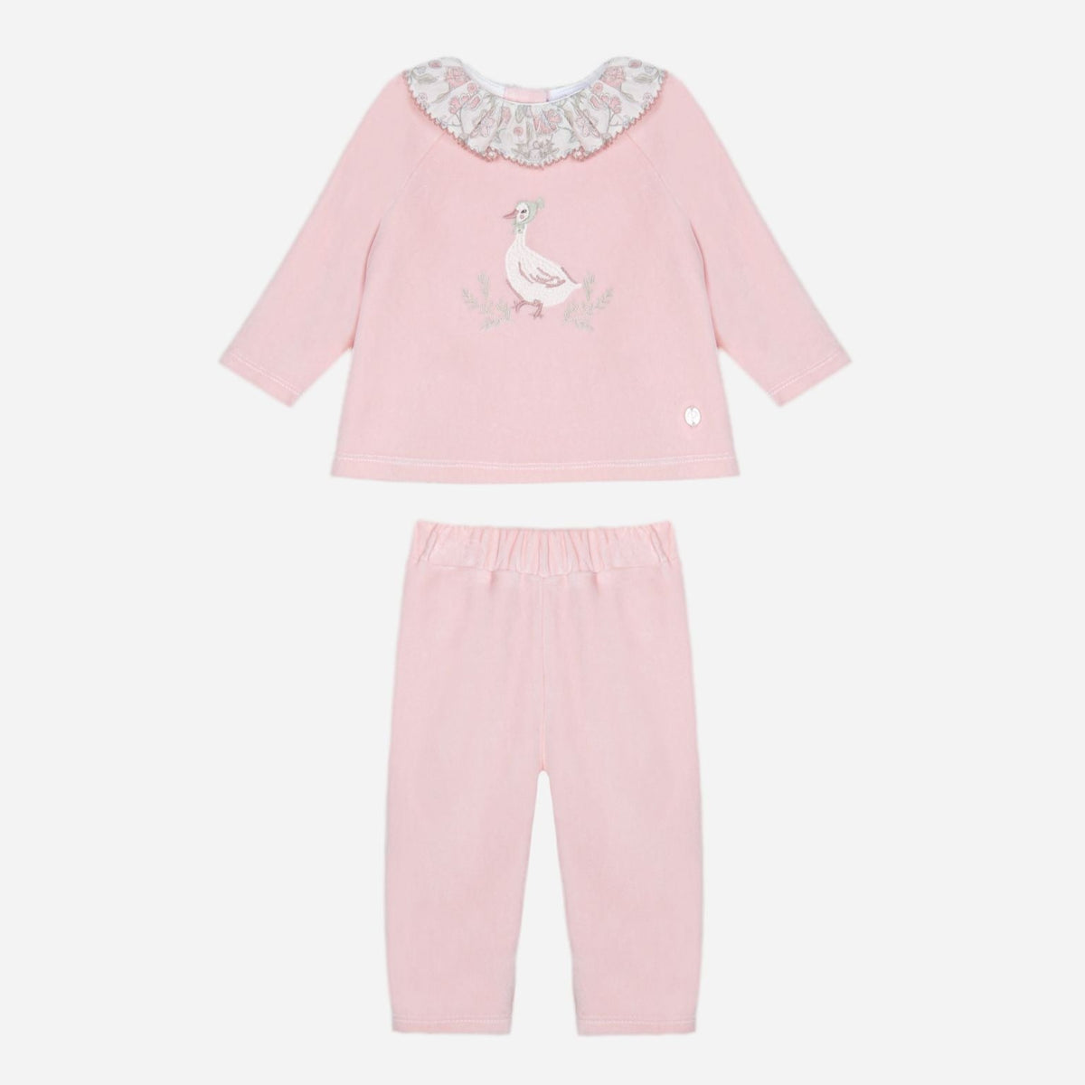 Baby Girls Velour Duck Set