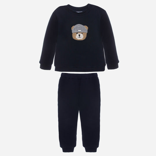 Boys Navy Teddy Tracksuit