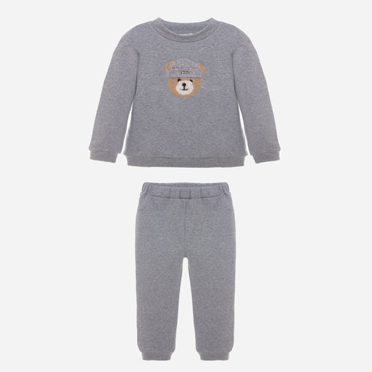 Boys Grey Teddy Tracksuit