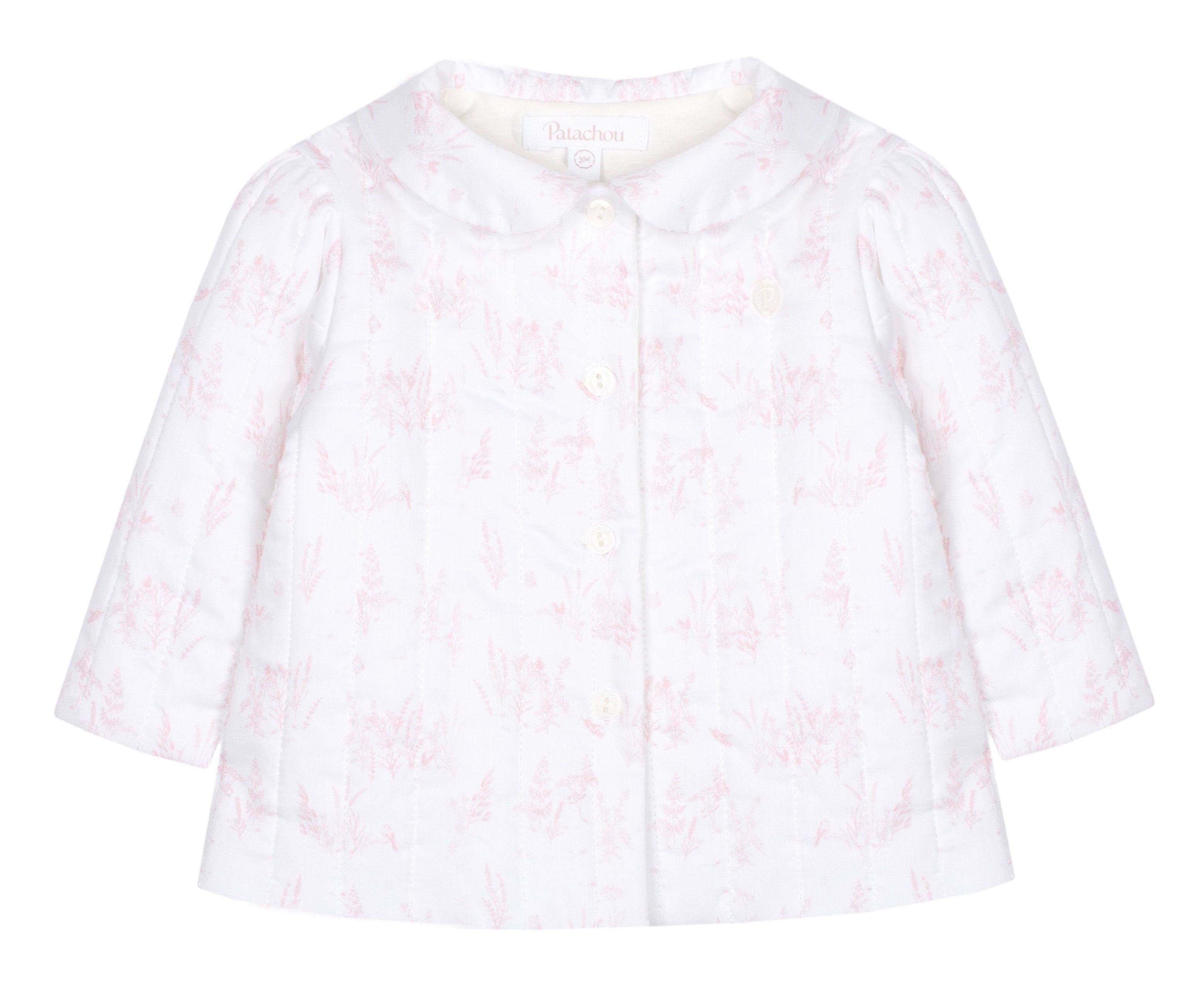 Patachou Baby Girls Pink Floral Jacket