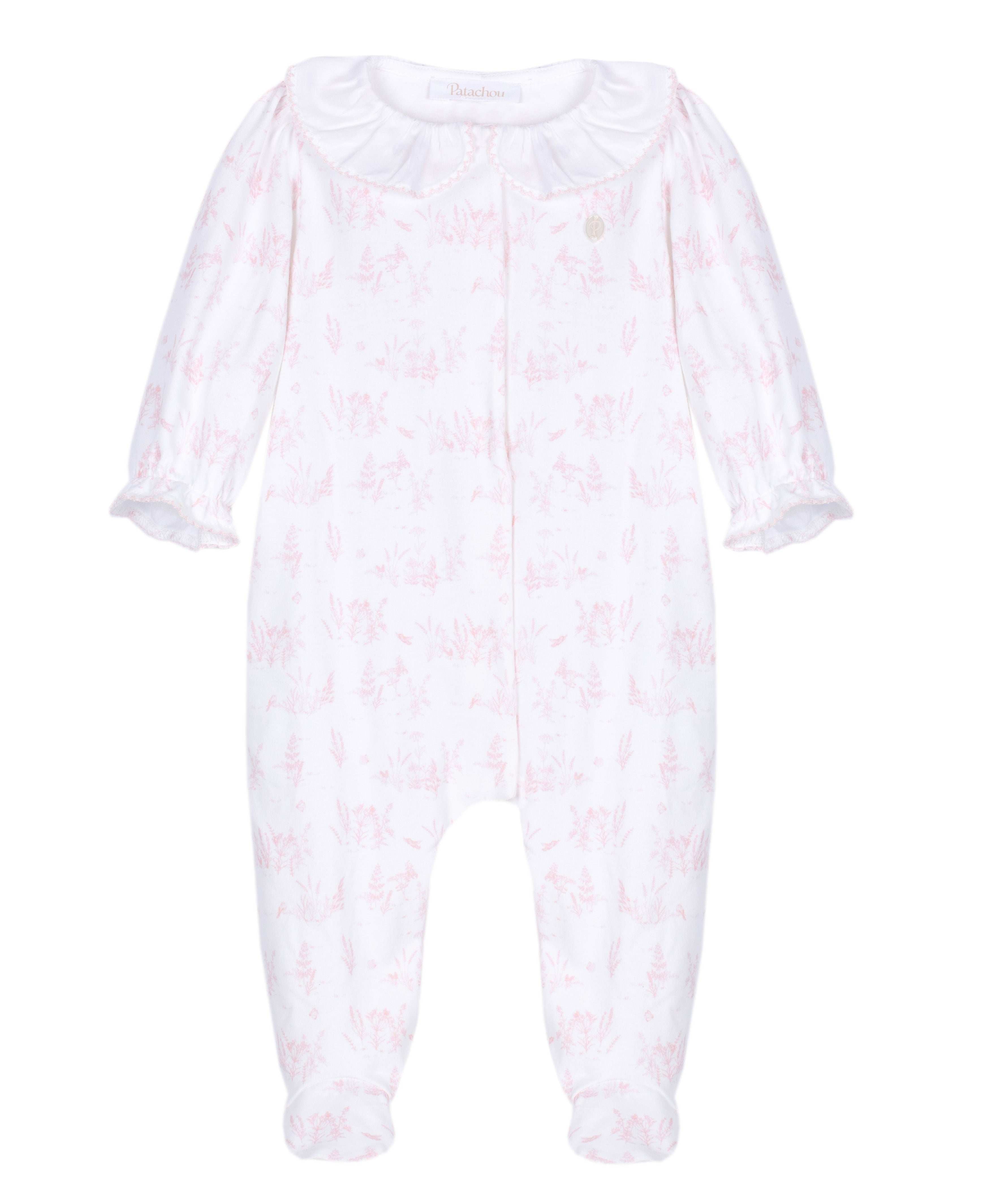 Patachou Baby Girls Pink Floral Babygrow