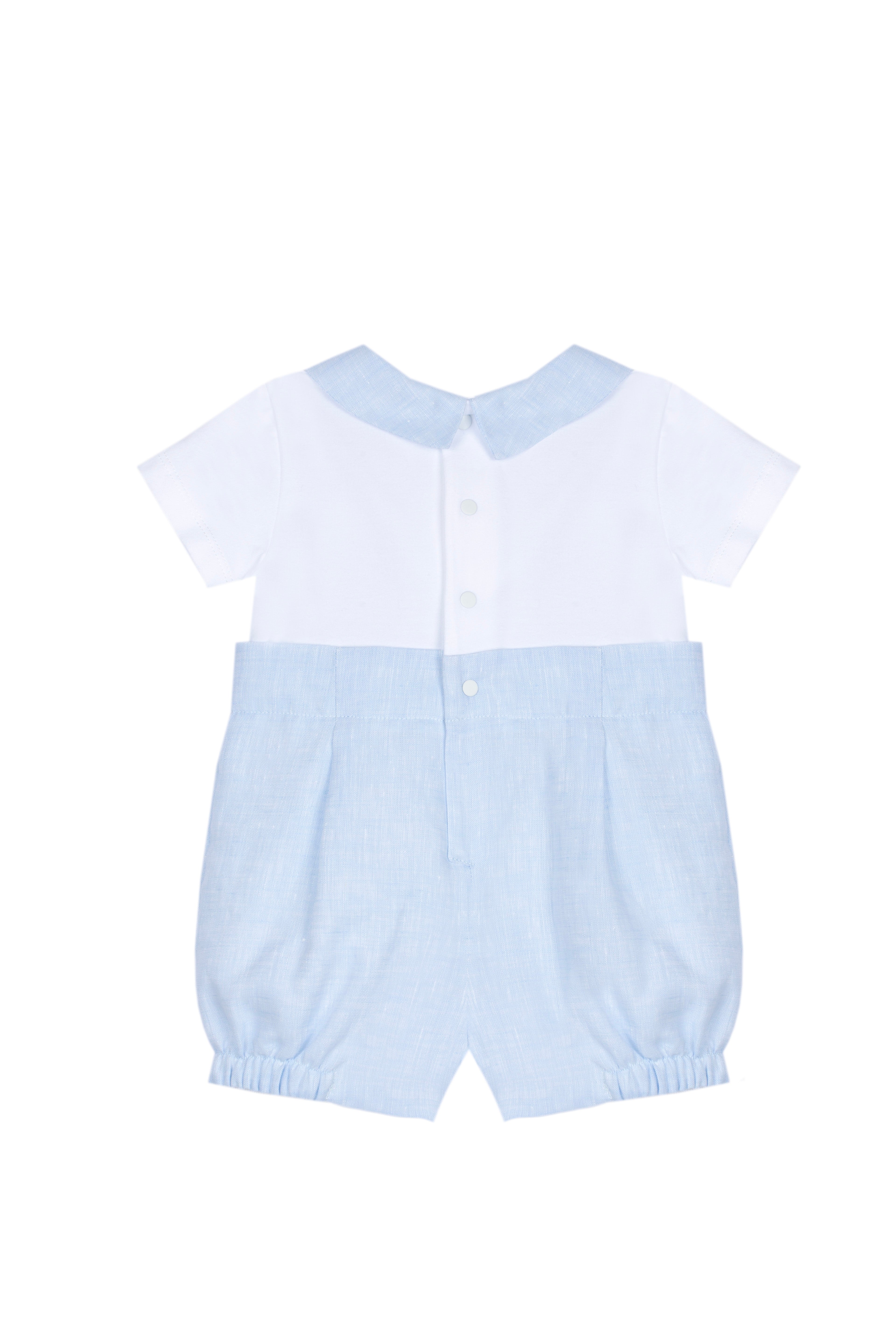 Patachou Baby Boys Blue Romper