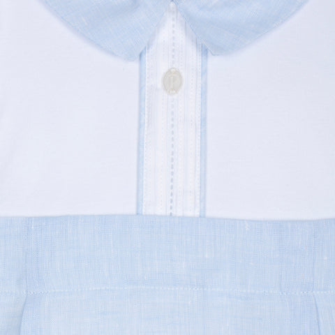 Patachou Baby Boys Blue Romper