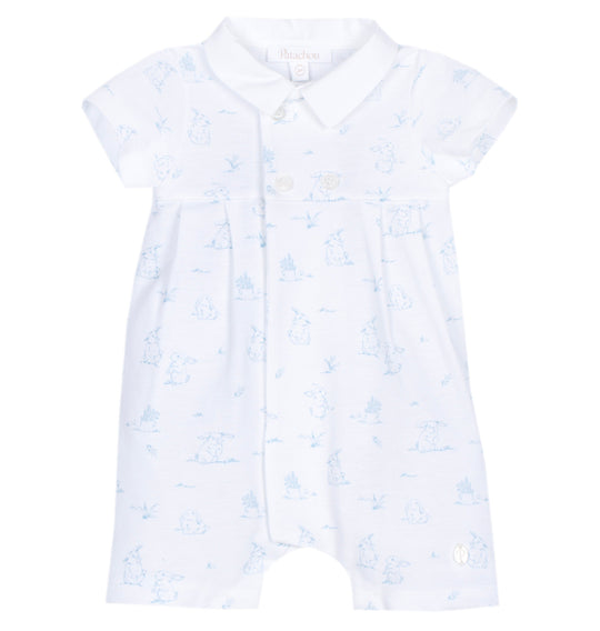 Baby Boys Blue Romper
