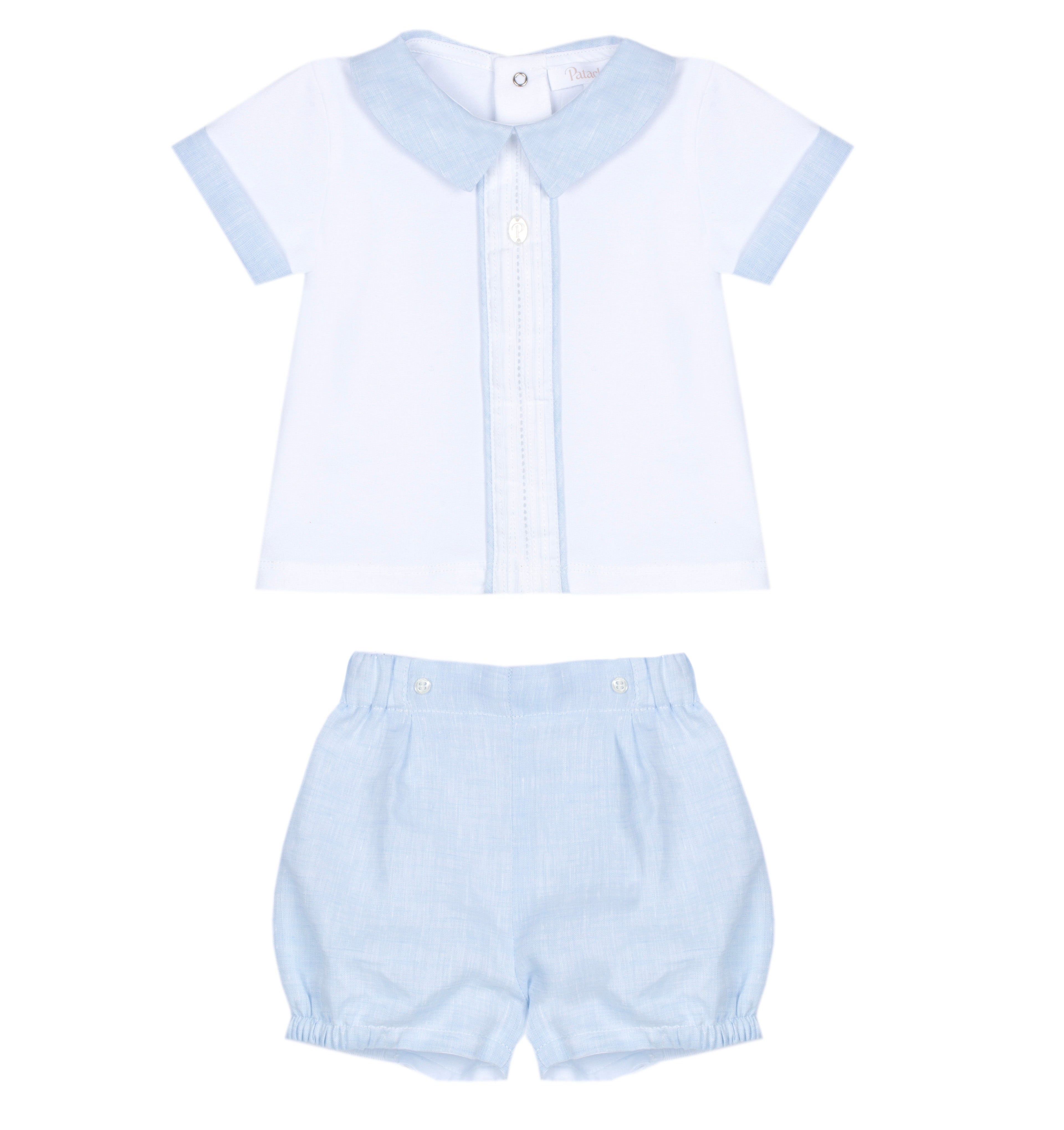 Patachou Baby Boys Blue Short Set