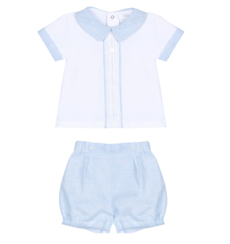 Patachou Baby Boys Blue Short Set