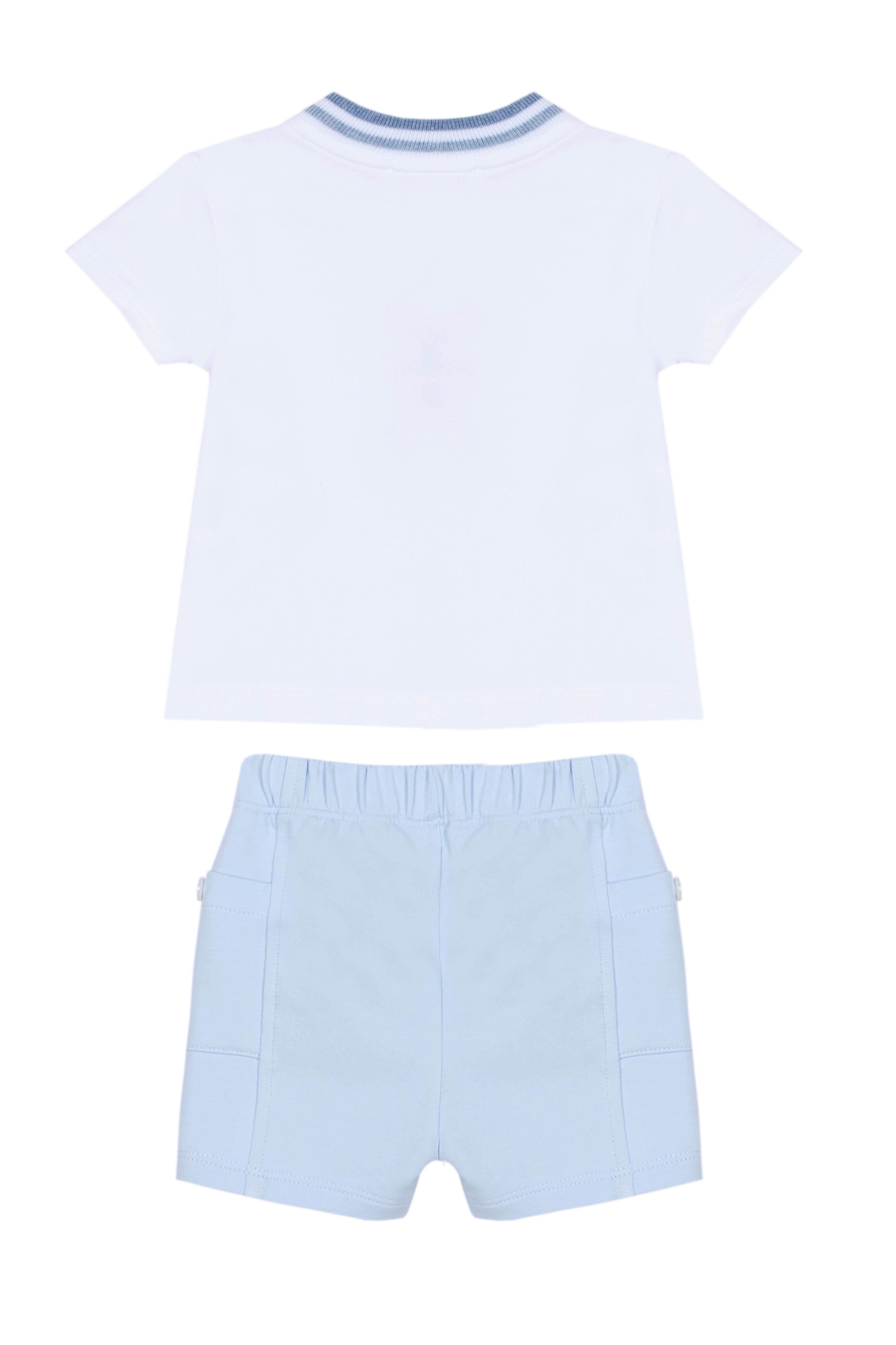 Patachou Baby Boys Blue Bear Short Set