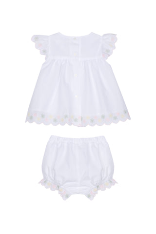 Patachou Baby Girls White Short Set