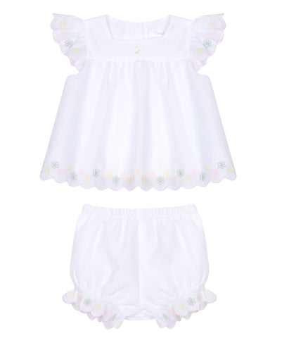 Patachou Baby Girls White Short Set