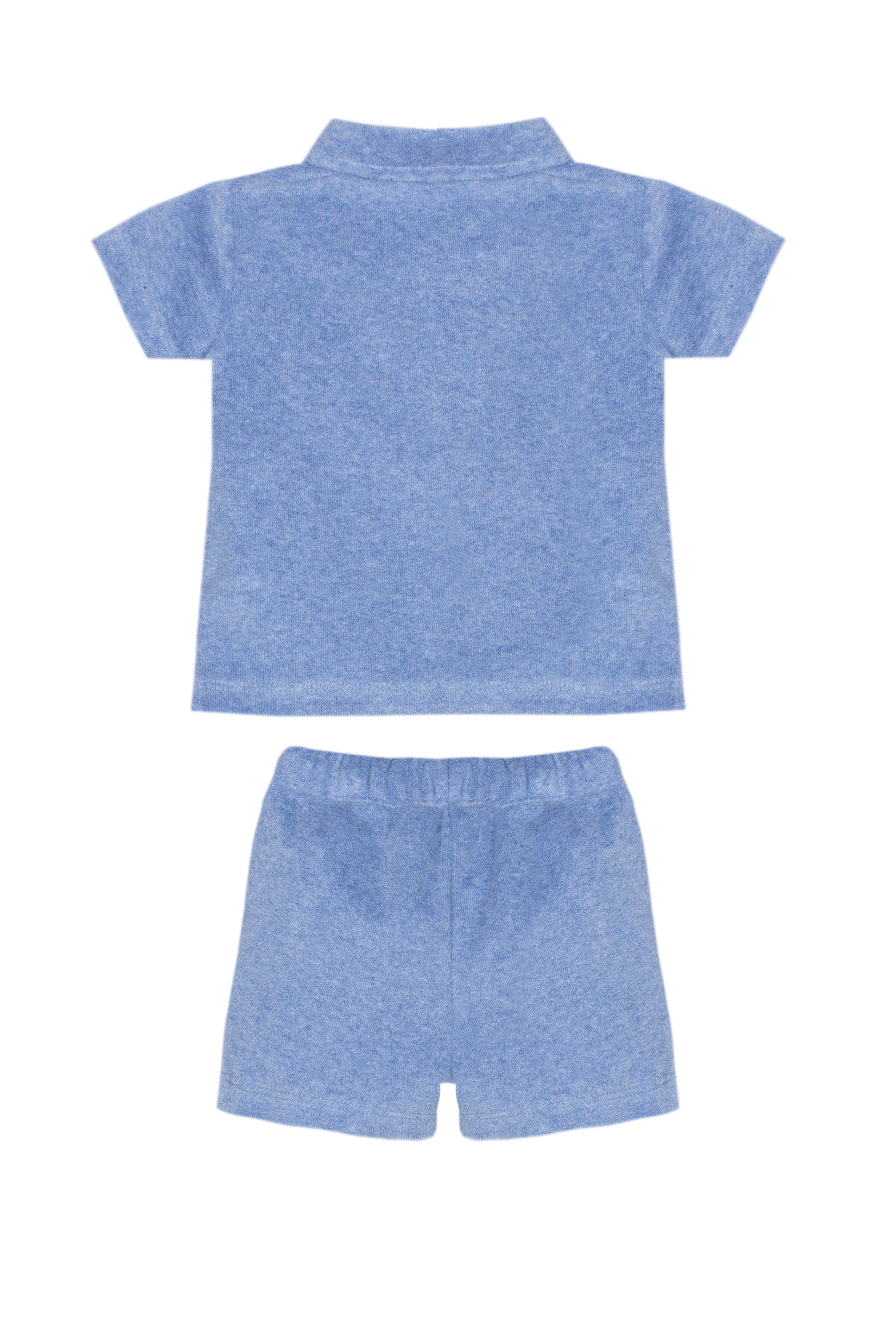 Patachou Baby Boys Blue Toweling Short Set