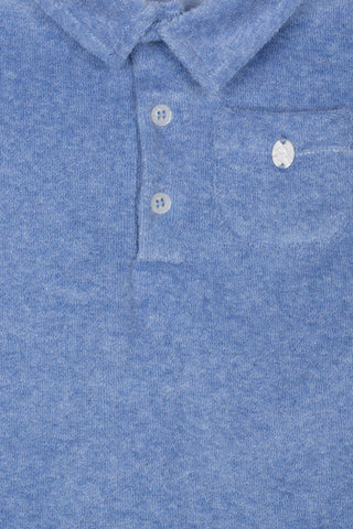 Patachou Baby Boys Blue Toweling Short Set