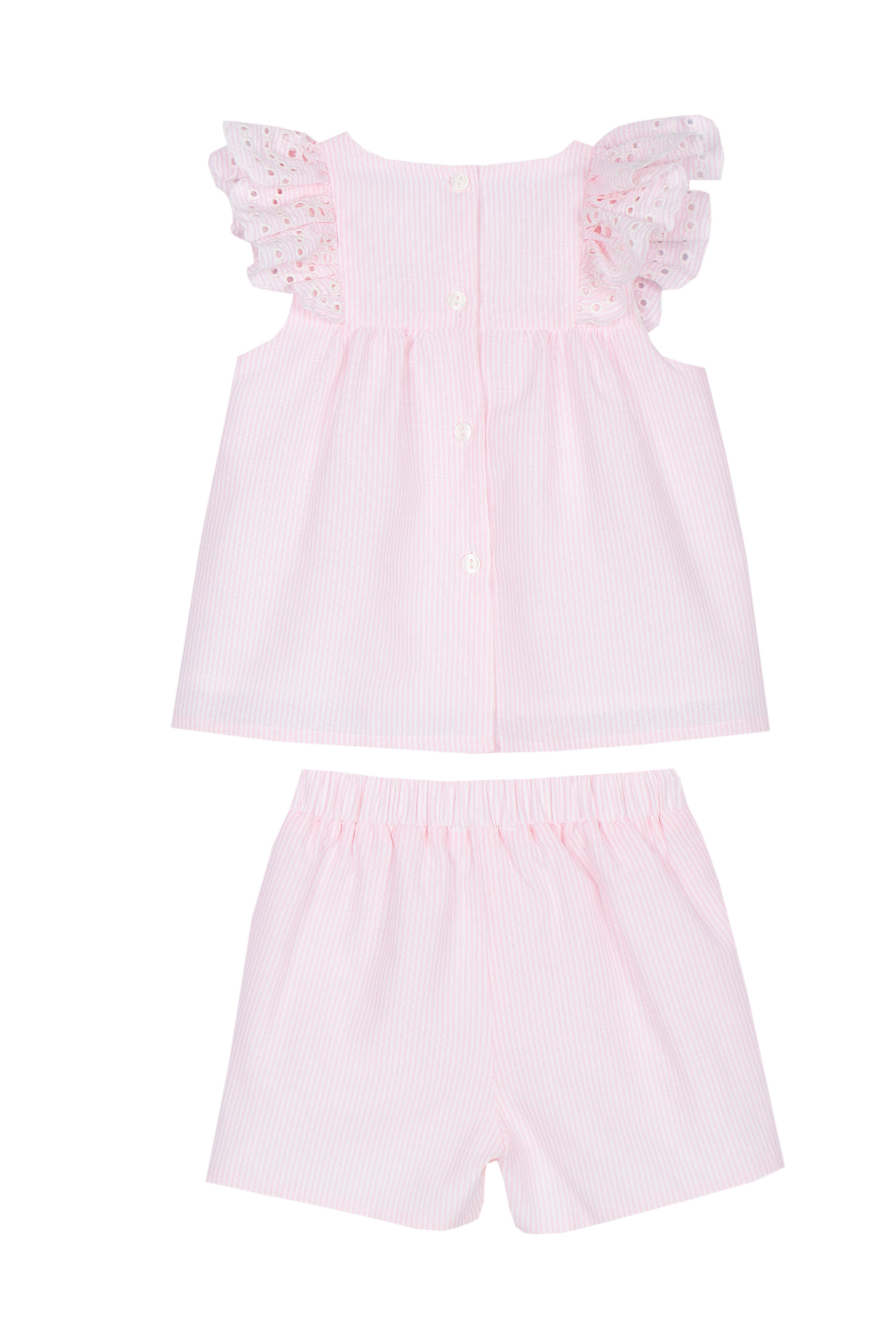 Patachou Baby Girls Pink Frill Short Set