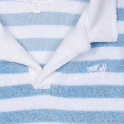 Patachou Boys Blue Stripe Towelling Short Set