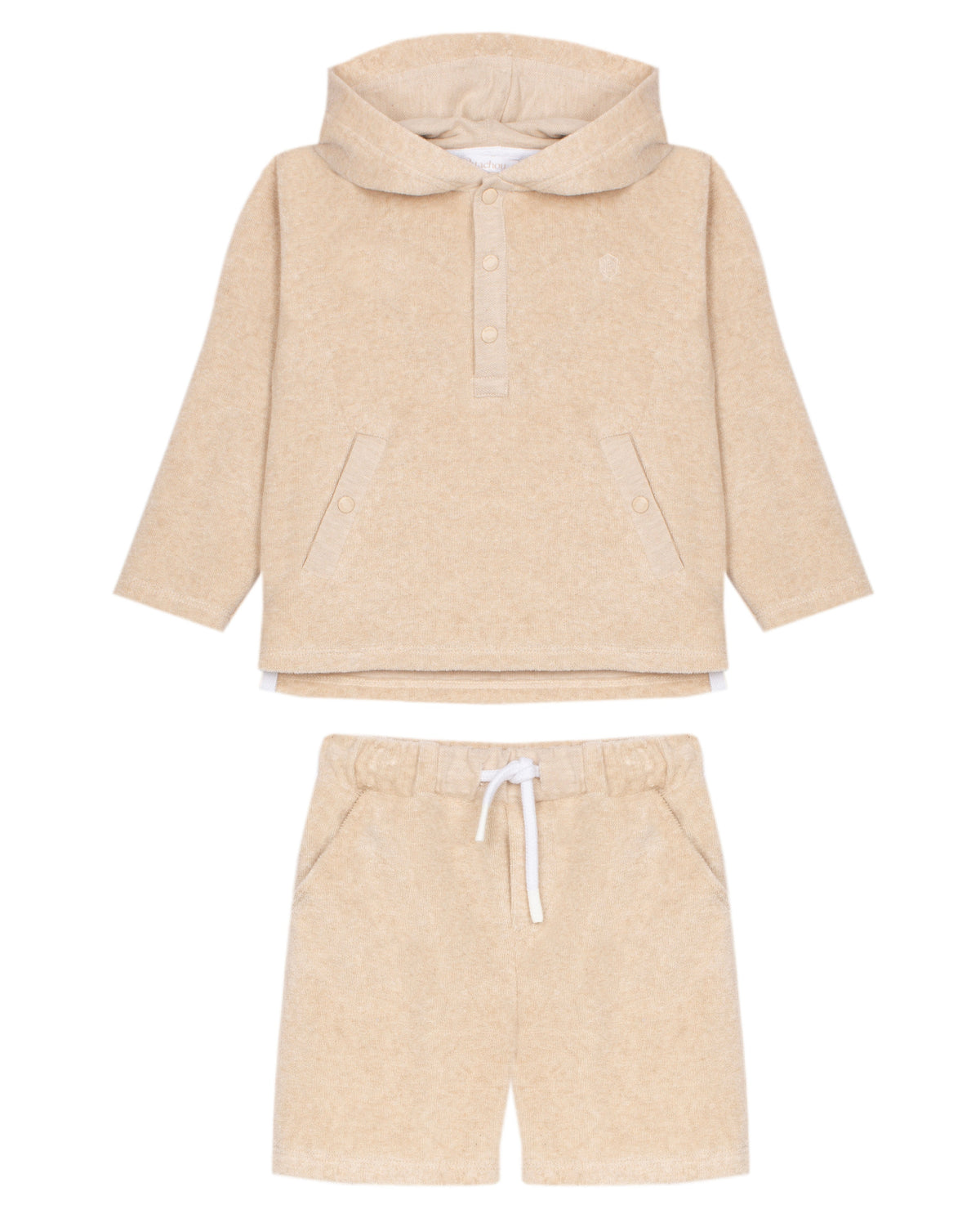 Patachou Boys Beige Towelling Short Set