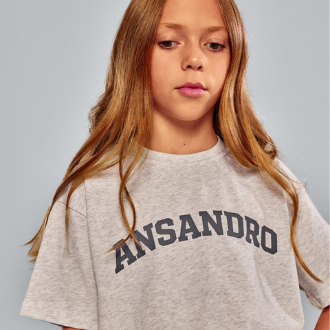 Ansandro Girls Slate Grey T-Shirt