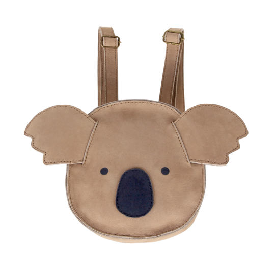 Unisex Brown Koala Backpack