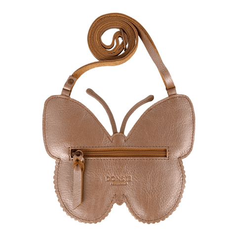 Donsje Girls Leather Butterfly Purse