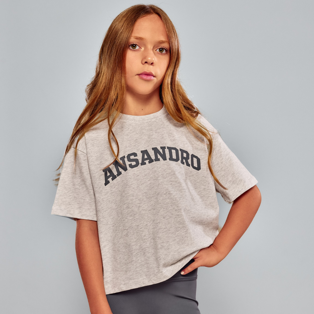 Ansandro Girls Slate Grey T-Shirt